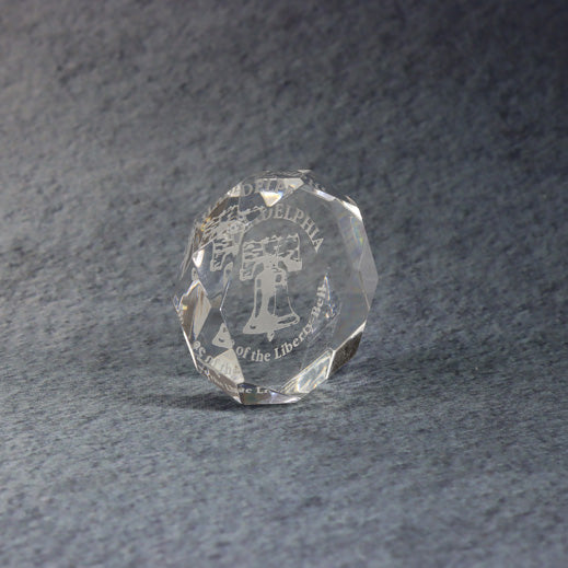 Multi-Faceted Acrylic Paperweight